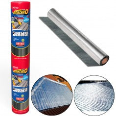 Fita manta asfáltica auto adesiva aluminizada multiuso 90cm x 10m