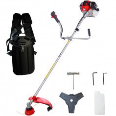 Roçadeira lateral a gasolina 2HP 52cc guidão bicicleta